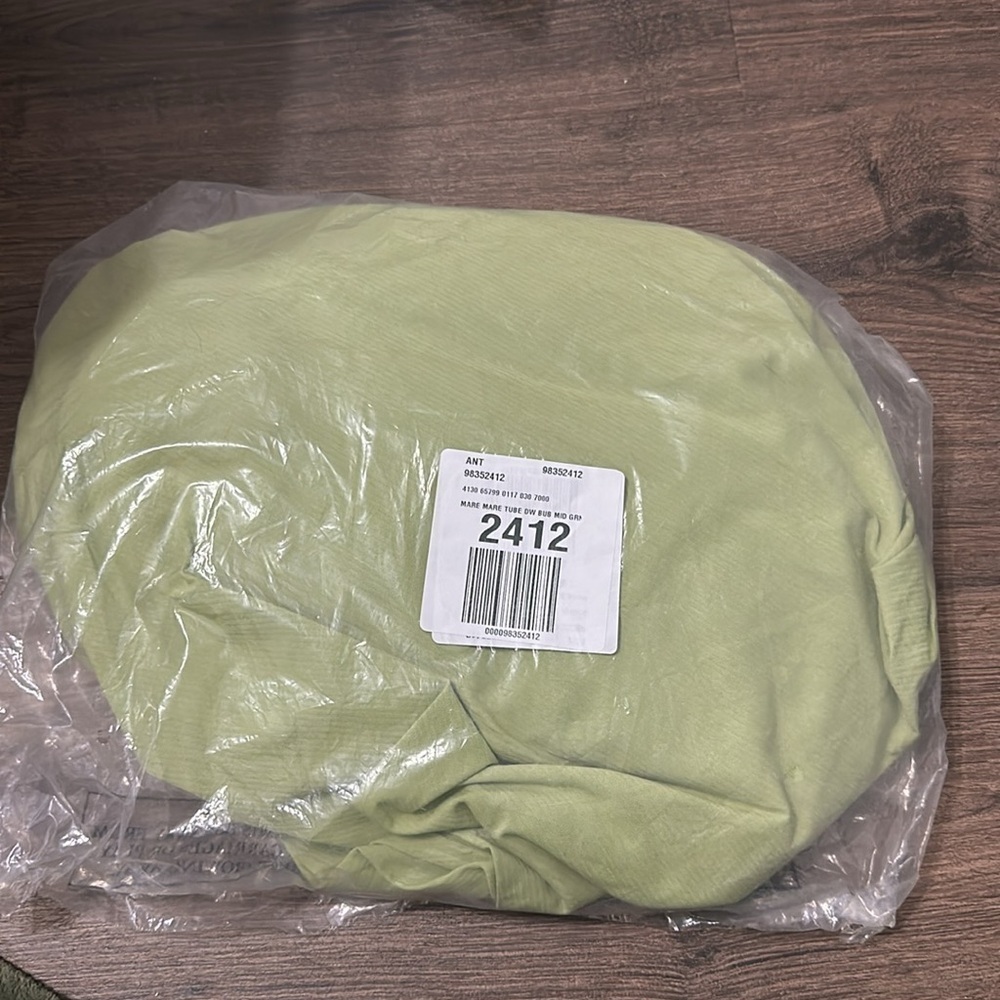 NWT! Anthro Sage Green Mare Mare Strapless Drop-Waist Bubble Midi Dress 🔴🐚🖼️ - Picture 7 of 11